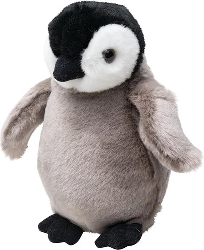 Pluche Koningspinguin kuiken -20 cm - pinguin knuffel - Konings pinguins van Nature Planet in Meerkleurig – productfoto