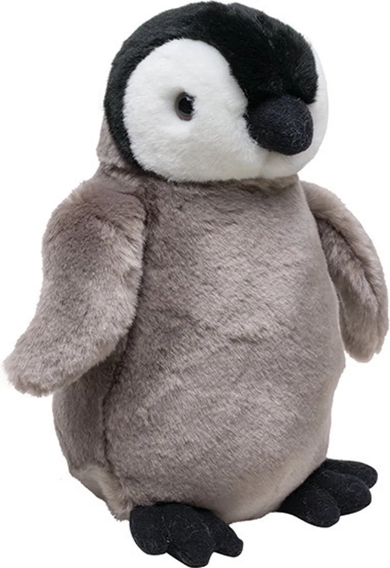 Pluche Koningspinguin kuiken -24 cm - pinguin knuffel - Konings pinguins från Nature Planet i Flerfärgad – produktbild