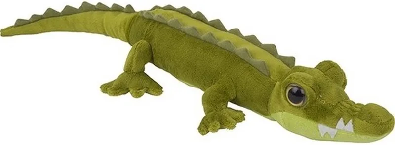 Pluche krokodil - knuffel - 60 cm - speelgoed van Nature Planet in Groen – productfoto