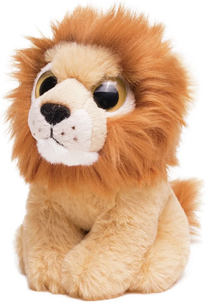 Pluche Leeuw knuffeldier van 13 cm - Speelgoed dieren knuffels cadeau voor kinderen fra Nature Planet i Flerfarvet – produktbillede