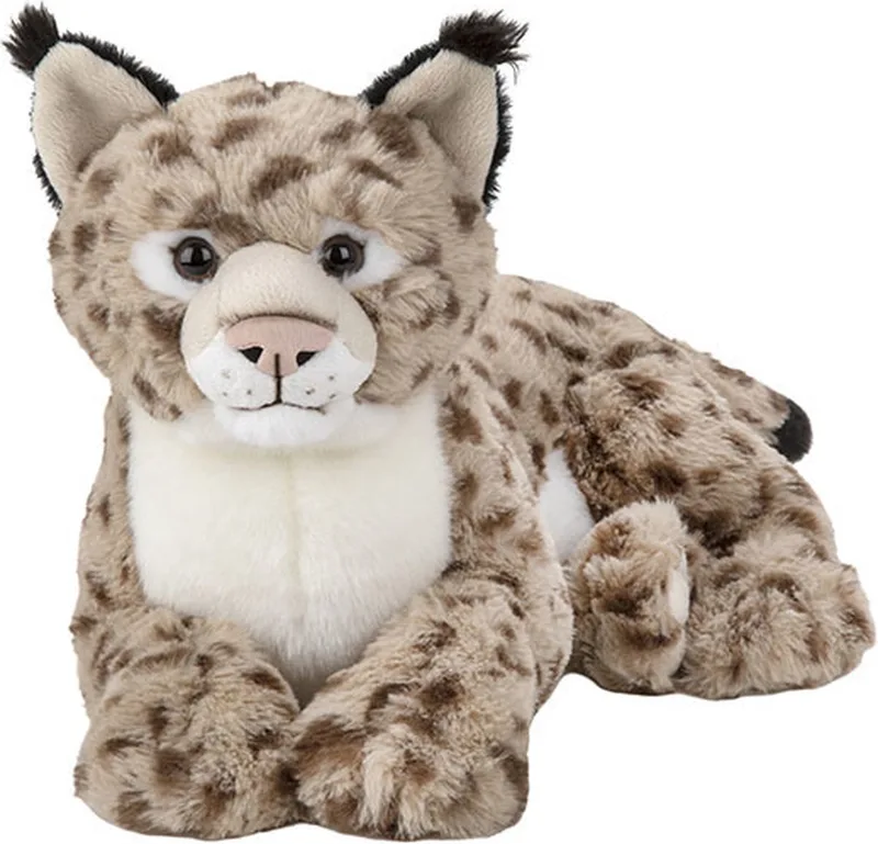 pluche Lynx - knuffeldier - 39 cm - wilde dieren knuffel van Nature Planet in Meerkleurig – productfoto
