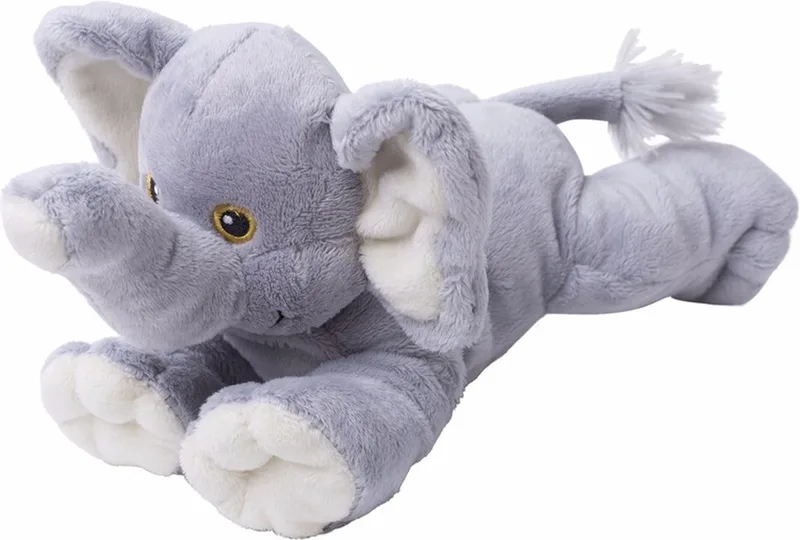 Pluche olifant knuffel 22cm van Nature Planet in Grijs – productfoto