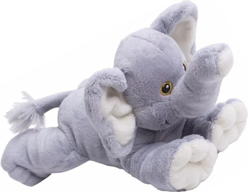 Pluche olifanten knuffeldier van 22cm de Nature Planet en Gris – photo produit