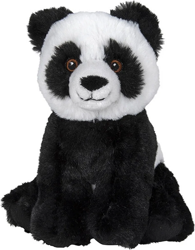 Pluche Pandabeer - knuffelbeer - 16 cm - beren knuffels - speelgoed by Nature Planet in Multicolour – product photo