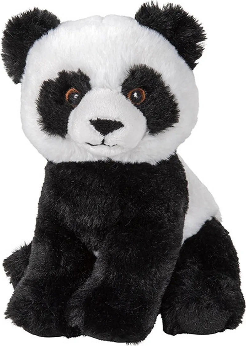 Pluche Pandabeer - knuffelbeer - 19 cm - beren knuffels - speelgoed by Nature Planet in Multicolour – product photo