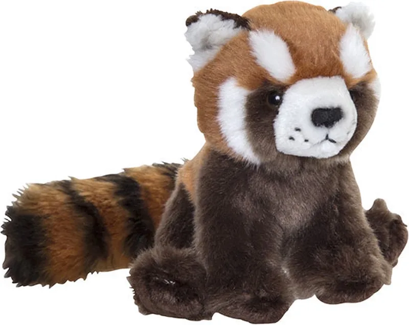 Pluche rode panda - knuffeldier - 15 cm - bosdier knuffel cadeau by Nature Planet in Multicolour – product photo