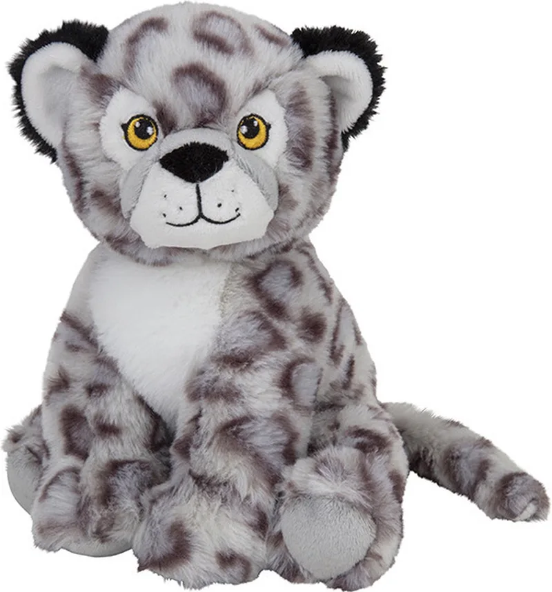 Pluche sneeuw luipaard - 19 cm - zacht - knuffeldier - speelgoed by Nature Planet in Multicolour – product photo
