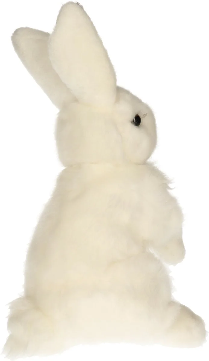 Pluche sneeuwhaas knuffel - 30 cm - hazen/konijnen knuffel dieren de Nature Planet en Blanc – photo produit