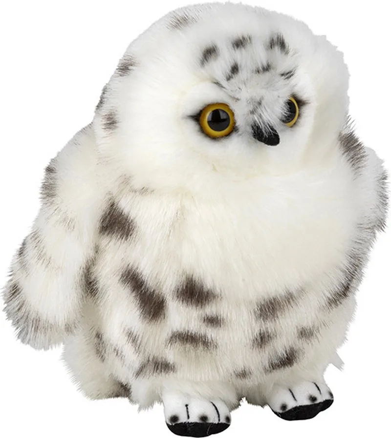 Pluche sneeuwuil - vogel knuffel - 18 cm - bosdieren knuffel - Uilen Knuffeldieren by Nature Planet in Multicolour – product photo