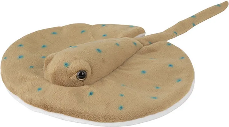 Pluche stekelrog knuffel van 44 cm - Dieren speelgoed knuffels cadeau - Roggen vissen Knuffeldieren van Nature Planet in Meerkleurig – productfoto