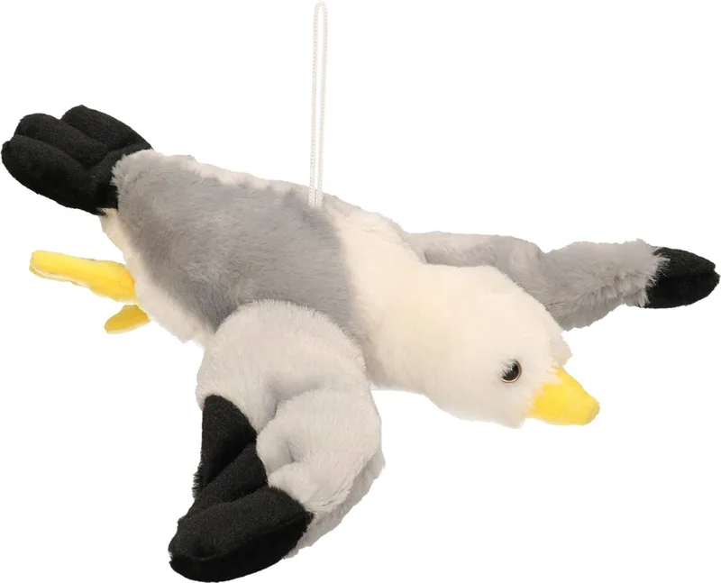 Pluche vliegende meeuw knuffel 28 cm by Nature Planet in Multicolour – product photo