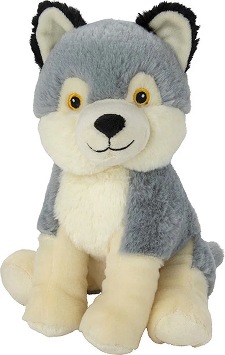 Pluche wolf - 25 cm - knuffel bosdieren - speelgoed by Nature Planet in Multicolour – product photo