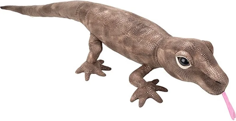 Pluche XL knuffel Komodo Varaan - 110 cm - grote knuffeldieren - reptielen van Nature Planet in Meerkleurig – productfoto