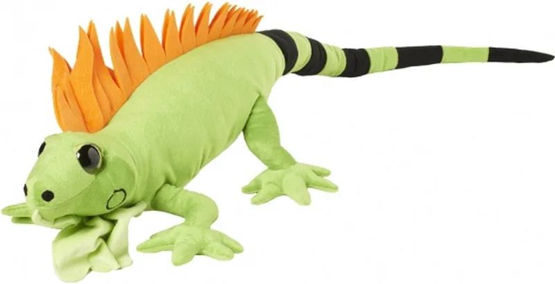 Pluche XL knuffel Leguaan - groen - 110 cm - grote knuffeldieren - reptielen by Nature Planet in Multicolour – product photo