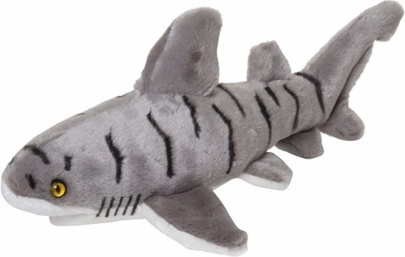 pluche zandhaai knuffel - 30 cm - Dieren knuffels uit de zee - Haaien by Nature Planet in Multicolour – product photo