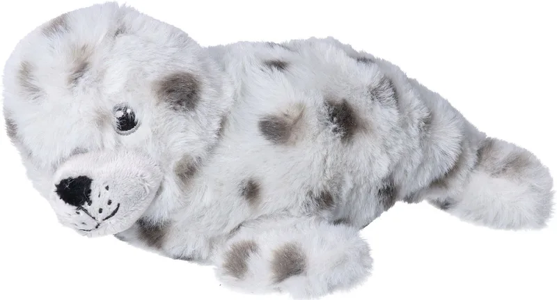 Pluche zeehond knuffel - 24 cm - Speelgoed knuffeldieren zeehonden de Nature Planet en Gris – photo produit