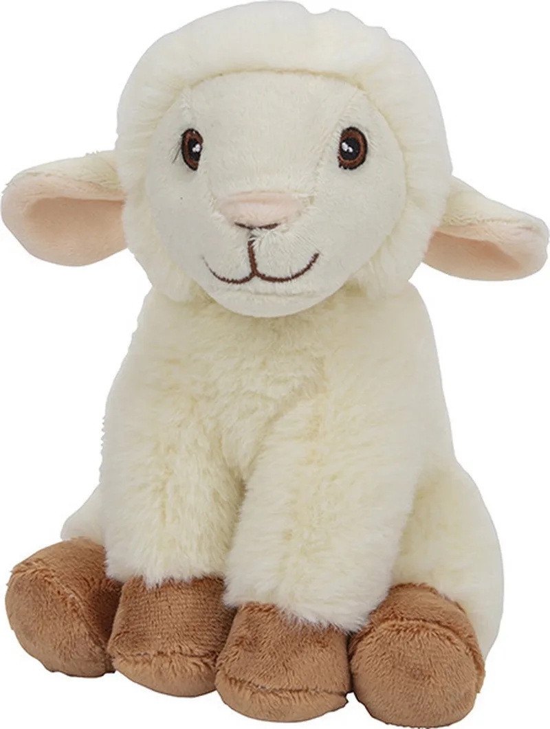 Schaap knuffel - lammetje - 17 cm - pluche - knuffeldier från Nature Planet i Flerfärgad – produktbild