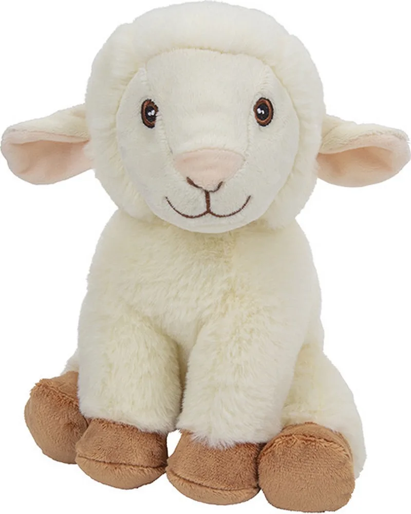 Schaap knuffel - lammetje - pluche - 22 cm - knuffeldier by Nature Planet in Multicolour – product photo