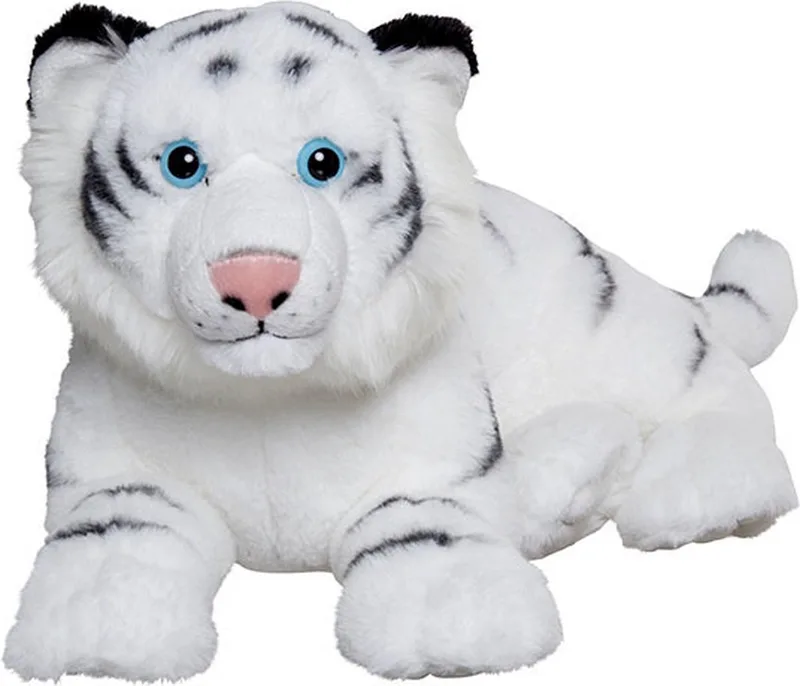 Tijger knuffel - 48 cm - pluche - witte tijger knuffeldier by Nature Planet in White – product photo