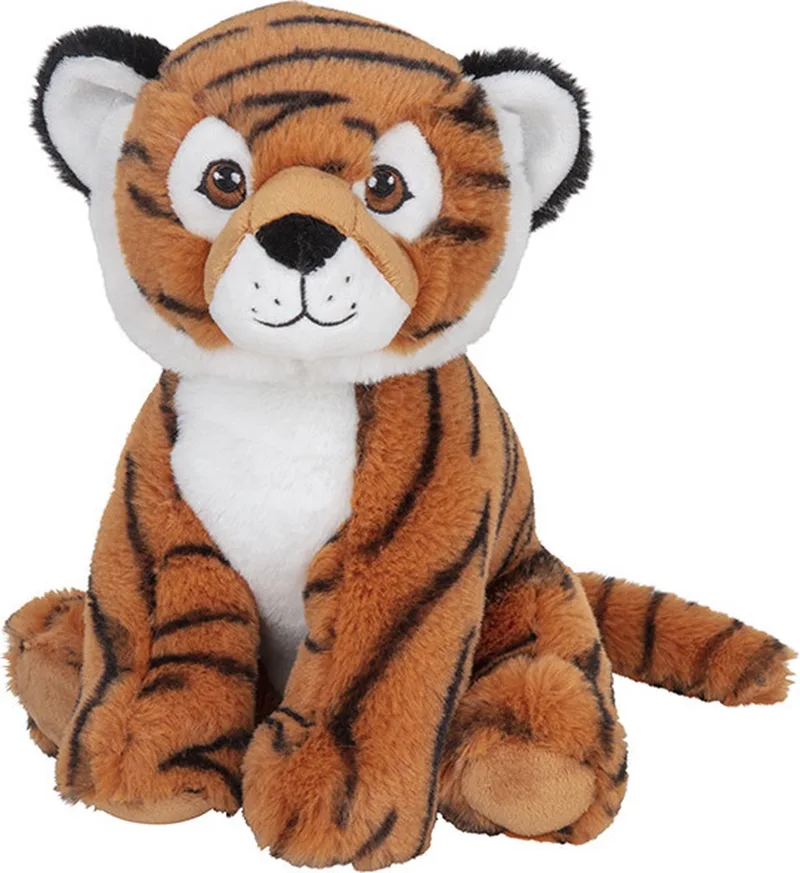 Tijger knuffel - pluche - bruin - 25 cm - knuffeldier - zittend by Nature Planet in Multicolour – product photo