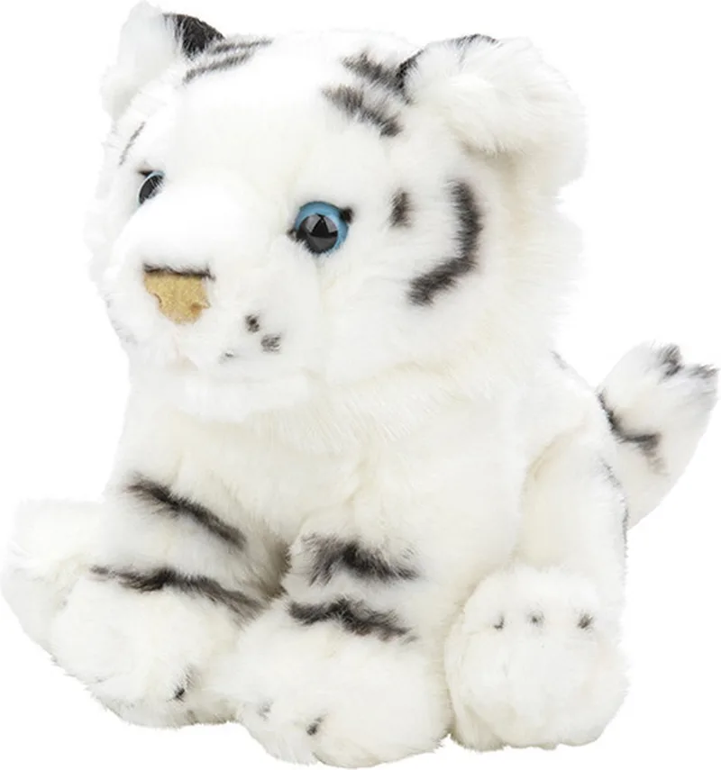 Tijger knuffel - wit - 18 cm - knuffeldier van Nature Planet in Meerkleurig – productfoto