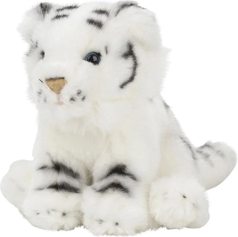 tijger knuffeltje - 15 cm - wit - Pluche - knuffeldieren - leeuwen by Nature Planet in Multicolour – product photo
