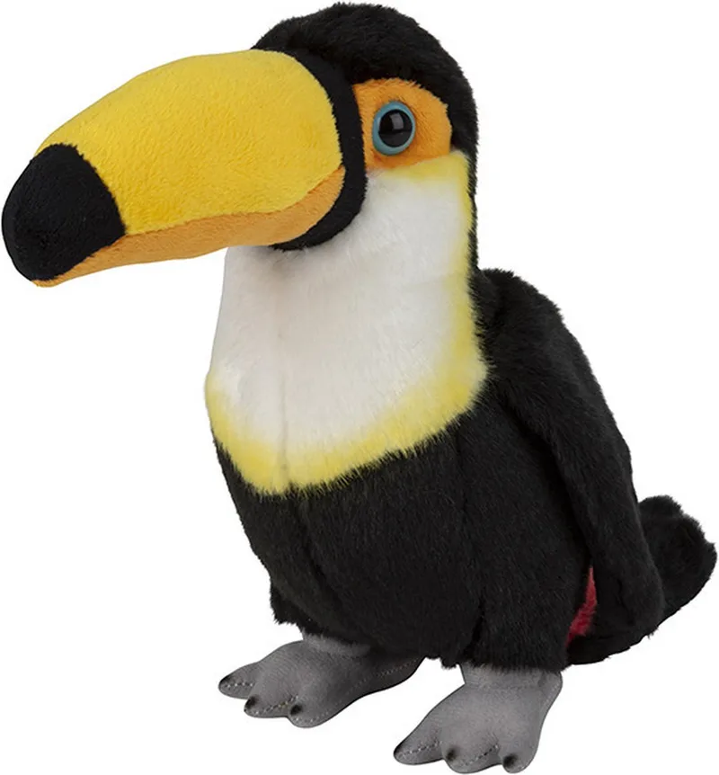 Toekan knuffel - pluche - tropische vogel - 18 cm - knuffeldier by Nature Planet in Multicolour – product photo