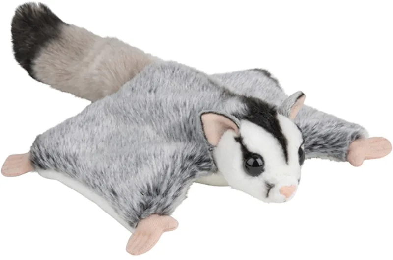 Vliegende eekhoorn knuffel - 34 cm - pluche - oerwoud dieren by Nature Planet in Grey – product photo