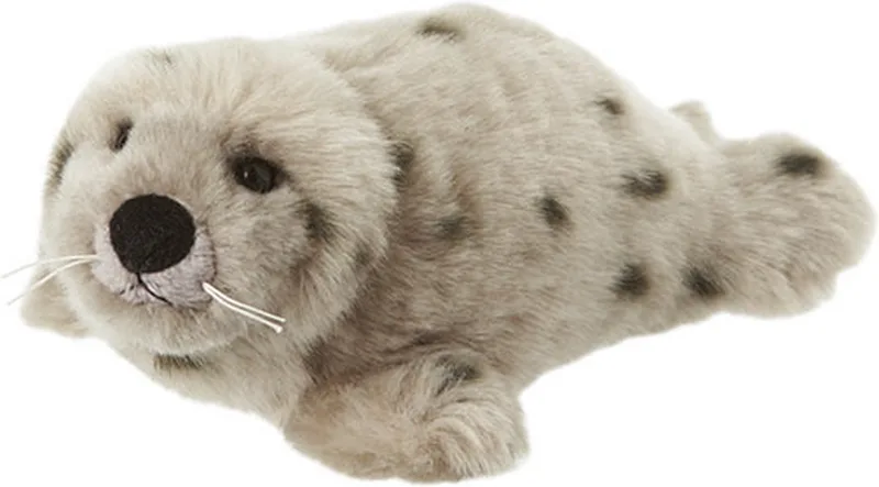 Zeehond Knuffel - grijs - pluche - 15 cm - knuffeldier - zacht by Nature Planet in Multicolour – product photo