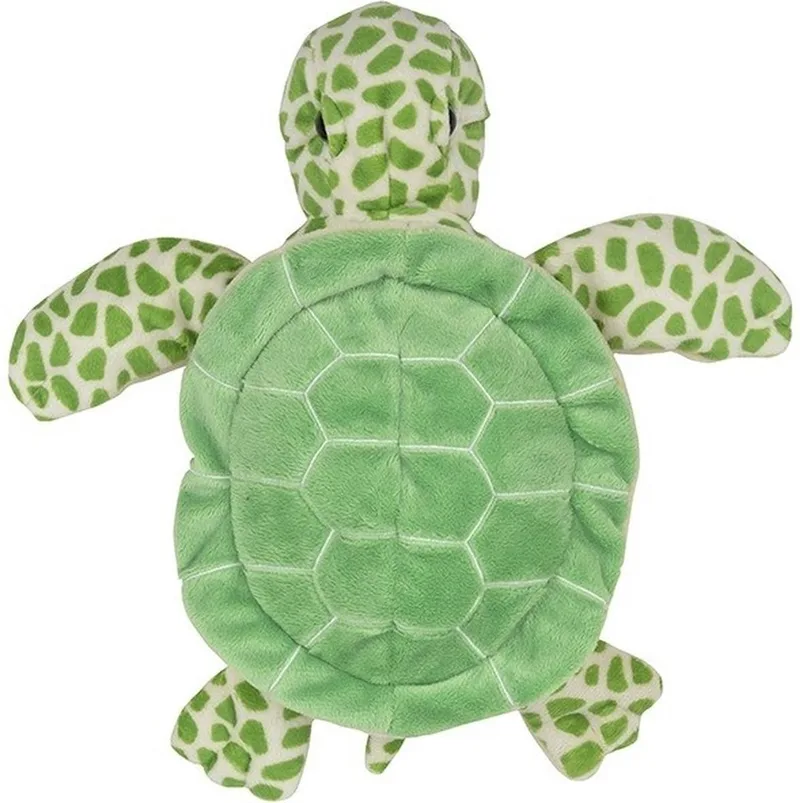 Zeeschildpad Handpop - pluche - handpop knuffel - 24 cm de Nature Planet en Vert – photo produit
