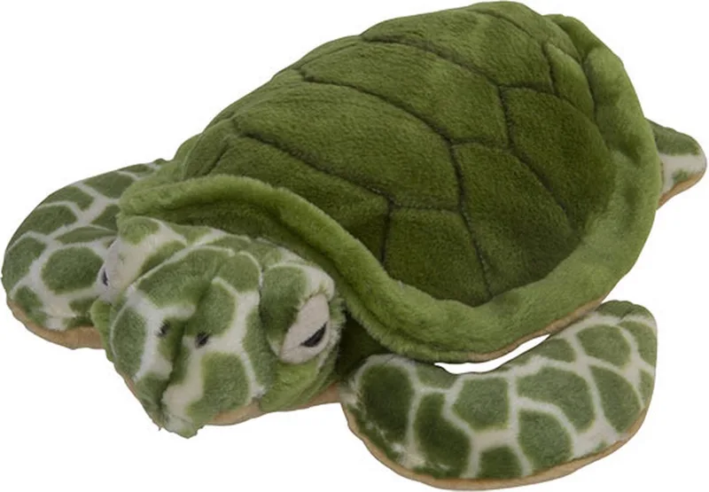 Zeeschildpad knuffel - pluche - 35 cm - Karetschildpad - knuffeldier van Nature Planet in Meerkleurig – productfoto