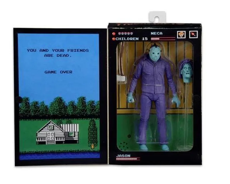 Friday the 13th: Jason - Video Game Look with Music - 7 inch Scale AF van NECA in Bonte kleuren – productfoto