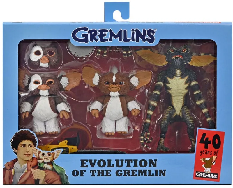 Gremlins Action Figuur Evolution of a Gremlin 40th Anniversary Box Set 18 cm Action Figuur van NECA in Meerkleurig – productfoto