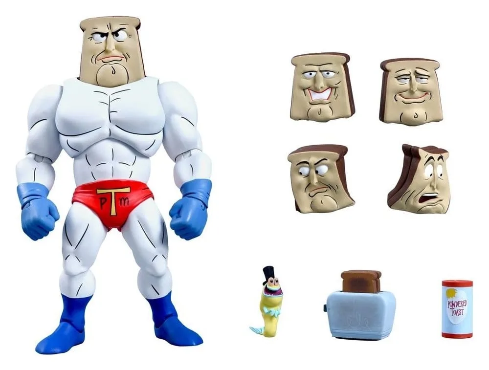 Ren & Stimpy Ultimate Powdered Toast Man van NECA – productfoto