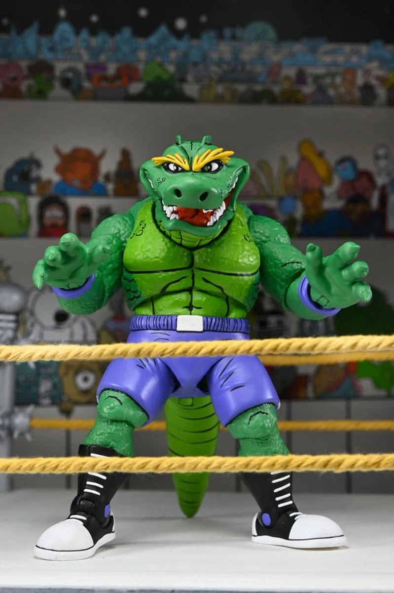 Teenage Mutant Ninja Turtles (Archie Comics) Action Figure Stump Wrestling Leatherhead 18 cm Action Figuur by NECA in Multicolour – product photo