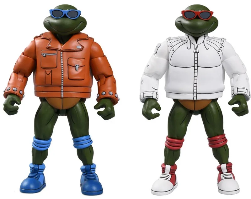 Teenage Mutant Ninja Turtles (Cartoon) Action Figure Punk Leo and Punk Raph 2 Pack 18 cm Action Figuur van NECA in Meerkleurig – productfoto