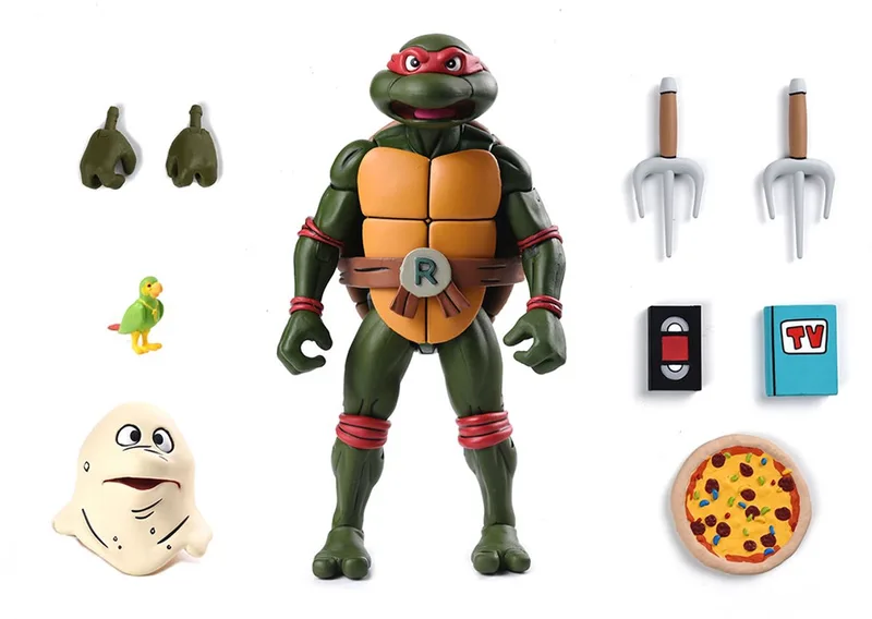 Teenage Mutant Ninja Turtles (Cartoon) Action Figure Ultimate Raphael VHS 18 cm van NECA in Meerkleurig – productfoto
