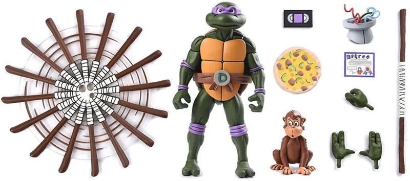 Teenage Mutant Ninja Turtles (Cartoon) Action Figure Ultimate Donatello VHS 18 cm van NECA in Meerkleurig – productfoto
