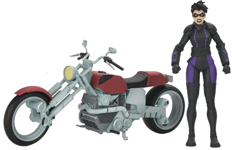 Teenage Mutant Ninja Turtles (The Last Ronin The Lost Years) Action Figure Casey Marie met Last Ronin Motorcycle 18 cm Action Figuur van NECA in Meerkleurig – productfoto