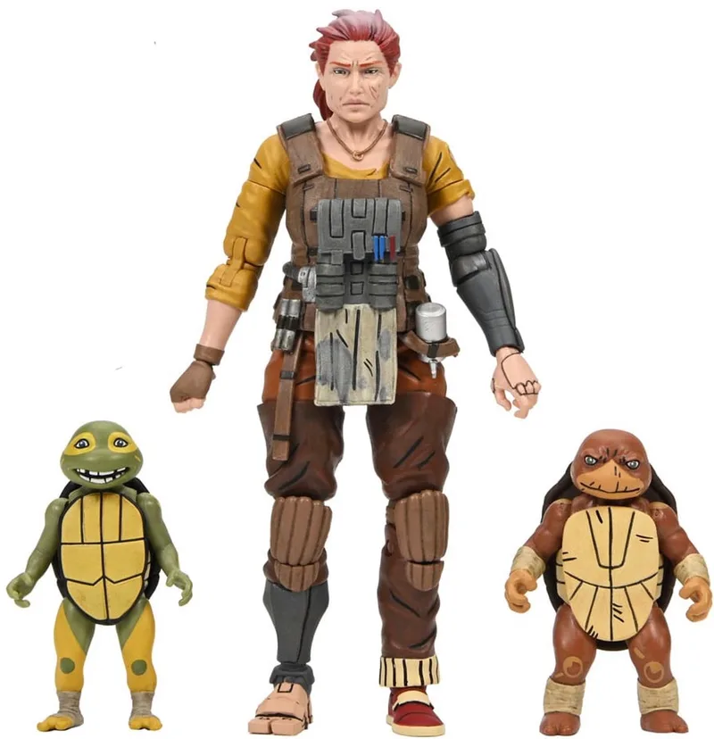 Teenage Mutant Ninja Turtles (The Last Ronin The Lost Years) Action Figure Grammy April met Baby Yi & Moja 18 cm Action Figuur van NECA in Meerkleurig – productfoto