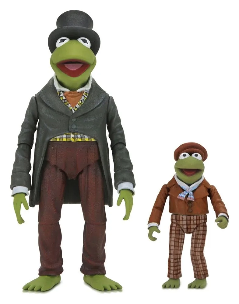 The Muppets Ultimate Kermit as Bob Cratchit & Robin as Tiny Tim de NECA – photo produit