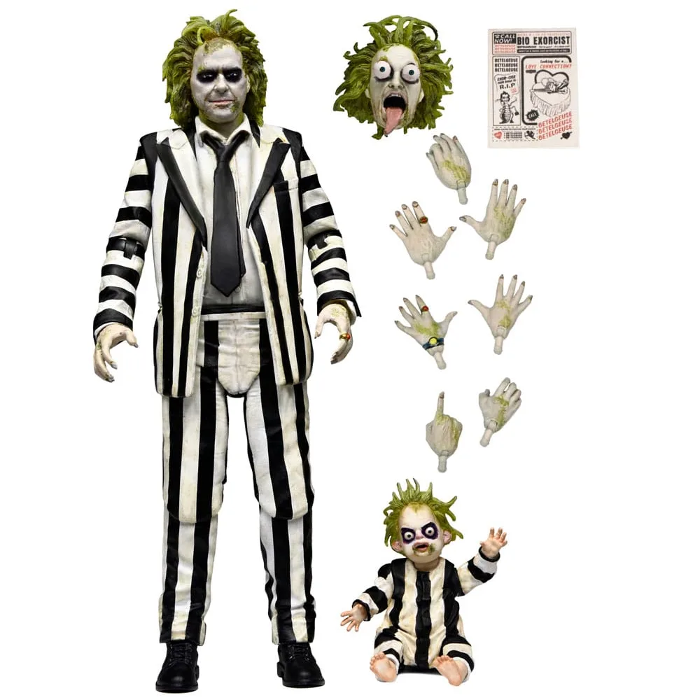 Ultimate Striped Suit Beetlejuice van NECA – productfoto