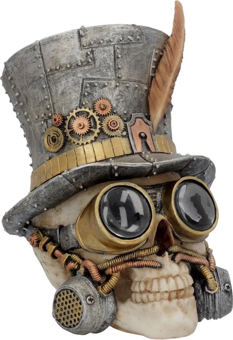 Beeld/figuur Count Archibald Schedel Multicolours - 20cm van Nemesis Now in Meerkleurig – productfoto