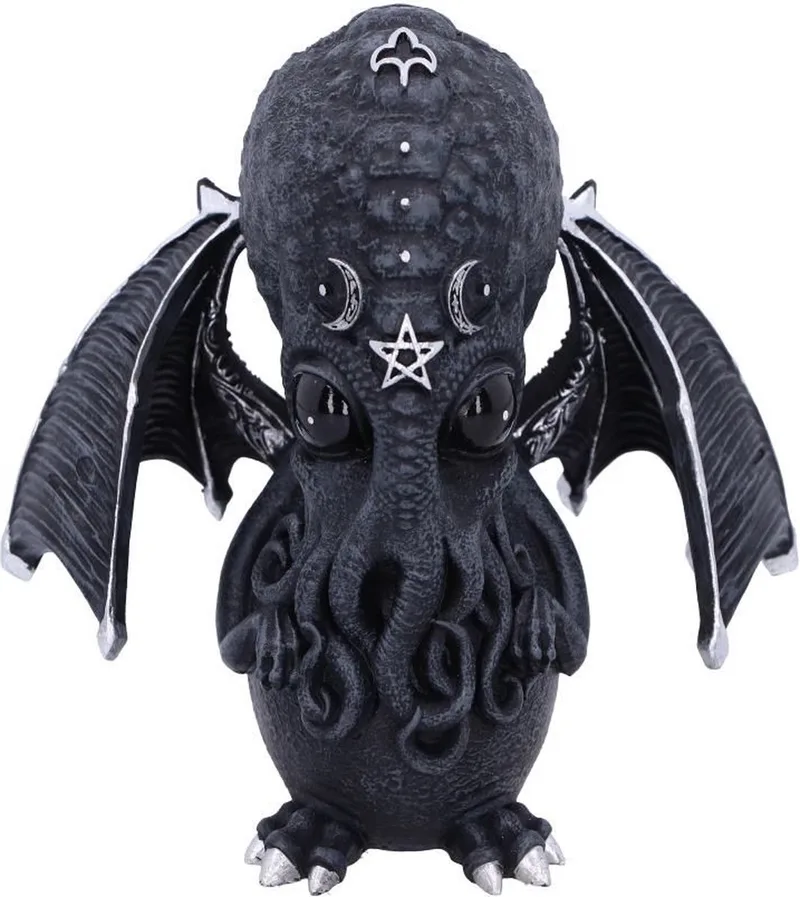 Beeld/figuur - Culthulhu - KLEIN FORMAAT - (hxbxd) ca. 10,3cm x 10,1cm x 6,8cm by Nemesis Now in Black – product photo