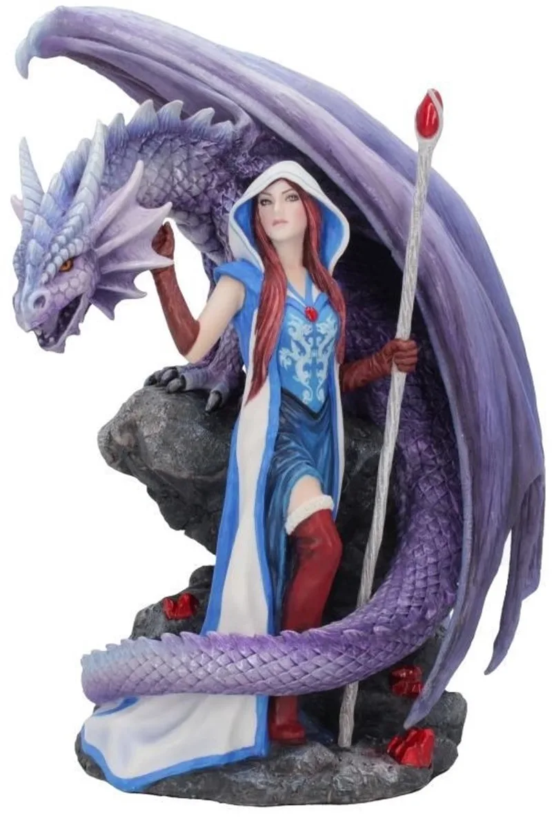Beeld/figuur Dragon Mage van Nemesis Now in Multicolours – productfoto