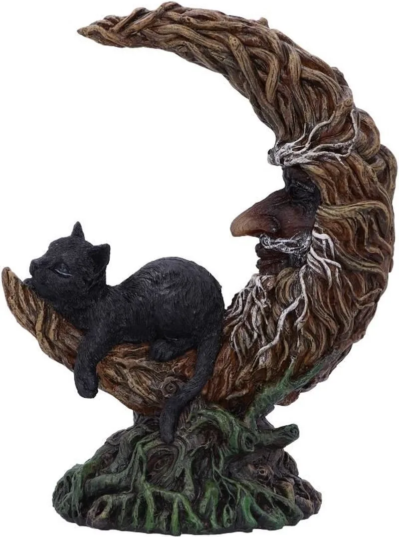 Beeld/figuur Familiar Slumber Kattenbeeldje met LED licht - (hxbxd) ca. 21,2cm x 16,5cm x 10cm by Nemesis Now in Multicolours – product photo