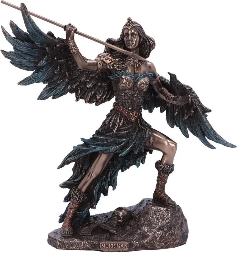 Beeld/figuur Morrigan - Celtic Phantom Queen Multicolours - Zeer Gedetailleerd - Gebronsd Beeld 22cm by Nemesis Now in Bronze – product photo