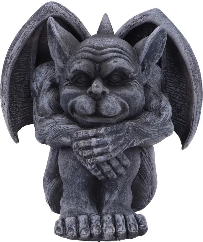 Beeld/figuur Quasi Waterspuwer Grijs - 12,5cm van Nemesis Now in Antraciet – productfoto