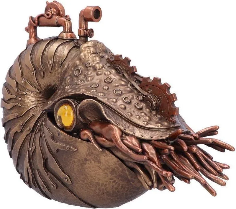Beeld/figuur The Nautilus Bronskleurig van Nemesis Now in Brons – productfoto