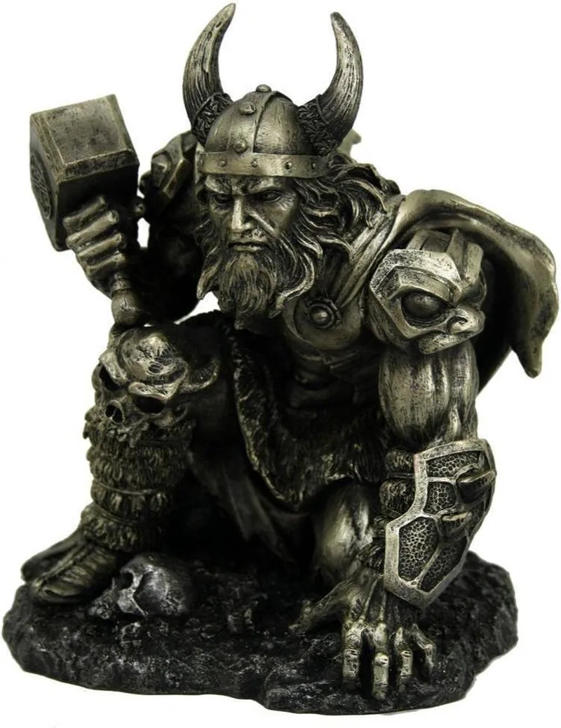 Beeld metallic - Thunder of Thor - 19cm van Nemesis Now in Brons – productfoto